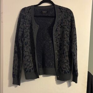 All Saints Gray and Blue Women's Cardigan